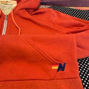 Aviator Nation vintage Orange Hoodie
